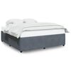 vidaXL Cadre de lit sans matelas gris foncé California velours