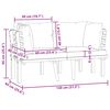 vidaXL Canap&eacute; de jardin 2 places avec coussins Bois d'acacia massif