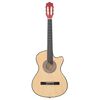 vidaXL Guitare acoustique pan coupé western avec 6 cordes 38" tilleul