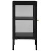 vidaXL Buffet Noir 38x35x70 cm Acier et verre