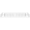 vidaXL Lit sur&eacute;lev&eacute; &agrave; gabion Acier galvanis&eacute; 90x30x10 cm
