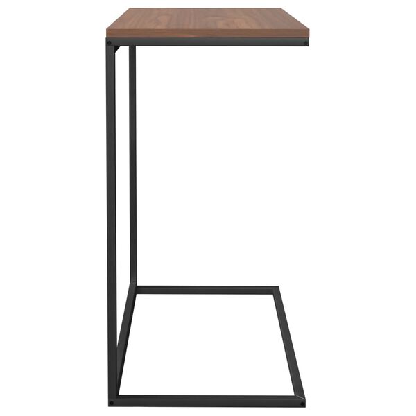 vidaXL Table d'appoint Noir 55x35x66 cm Bois d'ing&eacute;nierie