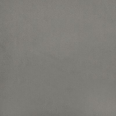 vidaXL Matelas à ressorts ensachés gris clair 183x213x20 cm velours