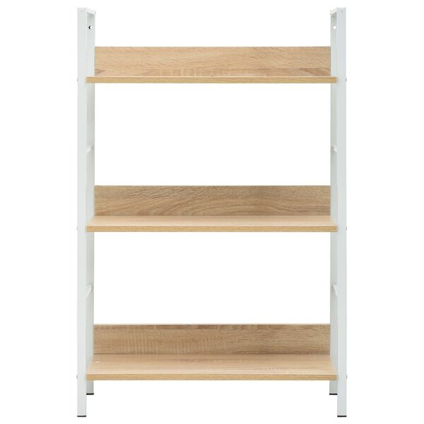 vidaXL Bibliothèque à 3 niveaux chêne 60x27,6x90,5cm bois d'ingénierie