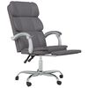 vidaXL Fauteuil inclinable de bureau Gris Similicuir
