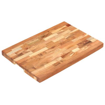 vidaXL Planche à découper 60x40x4 cm Bois d'acacia massif