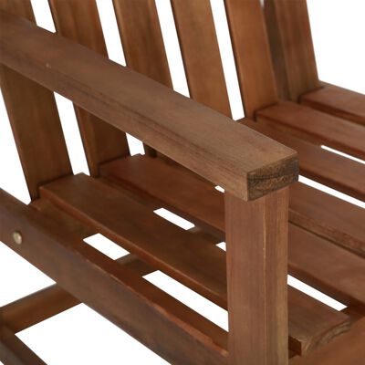 vidaXL Chaises de jardin lot de 2 Bois d'acacia solide