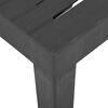 vidaXL Table de jardin Gris 79x65x72 cm Plastique