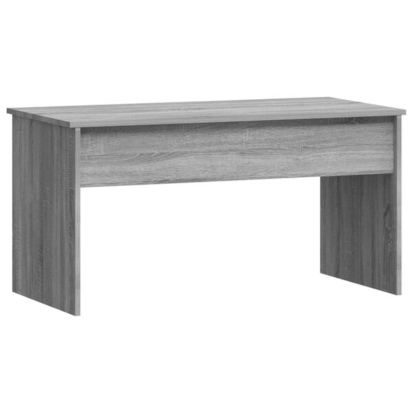 vidaXL Table basse Sonoma gris 102x50,5x52,5 cm Bois d'ing&eacute;nierie