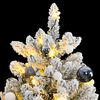 vidaXL Sapin de No&euml;l artificiel articul&eacute; 300 LED et boules 180 cm