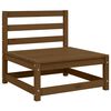 vidaXL Canap&eacute;s centraux de jardin 3 pcs marron miel bois de pin massif