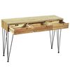 vidaXL Table console 120x35x76 cm Teck massif