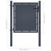 vidaXL Portail de jardin en acier 100x100 cm anthracite