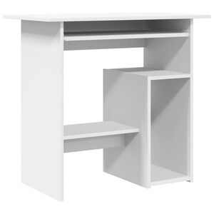 vidaXL Bureau Blanc 80x45x74 cm Bois d&rsquo;ing&eacute;nierie
