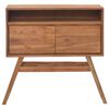 vidaXL Table console 80x30x80 cm Bois de teck solide