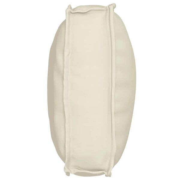 vidaXL Coussin Cr&egrave;me 70 x 40 x 12 cm Tissu Oxford
