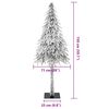 vidaXL Sapin de Noël artificiel avec neige floquée 150 cm