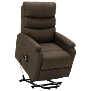 vidaXL Fauteuil Marron Tissu