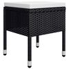 vidaXL Ensemble &agrave; manger de jardin 9 pcs Noir