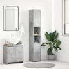 vidaXL Armoire de salle de bain Gris béton Bois d'ingénierie