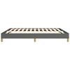 vidaXL Cadre de lit sans matelas gris foncé tissu