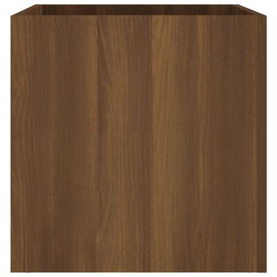 vidaXL Jardinière Chêne marron 40x40x40 cm Bois d'ingénierie