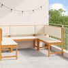 vidaXL Ensemble de banc de jardin 5 pcs Marron Bois d'acacia massif