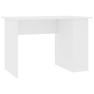 vidaXL Bureau Blanc 110x60x73 cm Bois d'ingénierie