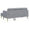 vidaXL Ensemble de Canapés 2 pcs Gris clair 173 x 131 x 67 cm tissu