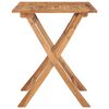 vidaXL Table à dîner pliable de jardin 90x60x75 cm Bois de teck solide