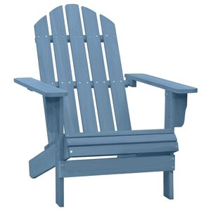 vidaXL Chaise de jardin Adirondack bois de sapin massif bleu