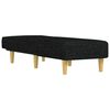 vidaXL Chaise longue noir tissu