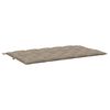 vidaXL Coussin de banc de jardin taupe 180x(50+50)x7 cm tissu oxford