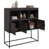 vidaXL Buffet noir 100,5x39x107 cm acier
