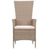 vidaXL Chaises d'ext&eacute;rieur lot de 2 avec coussins R&eacute;sine tress&eacute;e Beige