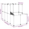 vidaXL Cage pour petits animaux Transparent 142x74x93 cm PP et Acier