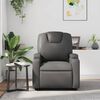 vidaXL Fauteuil inclinable Gris Similicuir