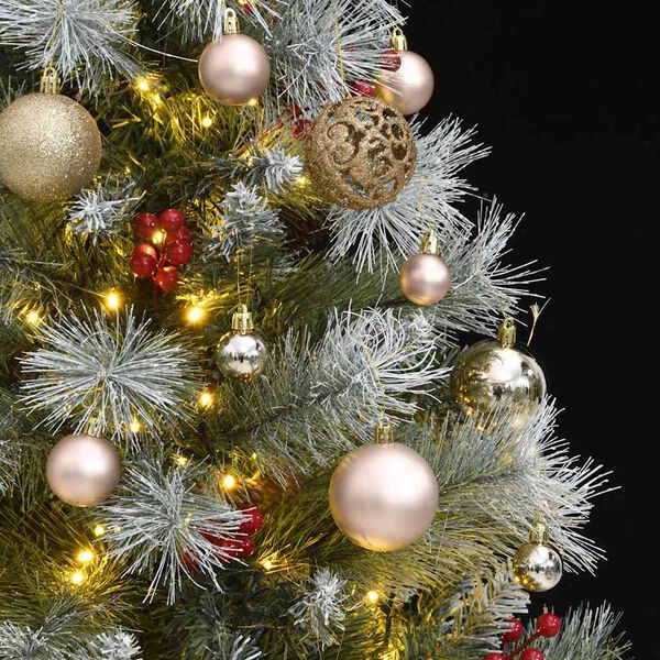 vidaXL Sapin de No&euml;l artificiel articul&eacute; 150 LED et boules 120 cm