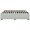 vidaXL Cadre de lit sans matelas gris clair velours