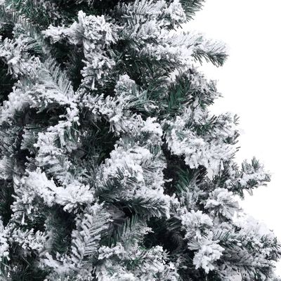 vidaXL Arbre de Noël artificiel pré-éclairé et boules vert 210 cm PVC