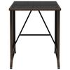 vidaXL Ensemble de bistro 3 pcs avec coussins marron résine tressée