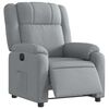 vidaXL Fauteuil inclinable &eacute;lectrique gris clair tissu