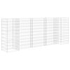 vidaXL Jardini&egrave;re &agrave; gabion en H Fil d'acier 260x40x100 cm