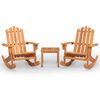 vidaXL Ensemble de salon de jardin Adirondack 3 pcs bois acacia solide