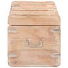 vidaXL Coffre de rangement 90x40x40 cm bois d'acacia solide