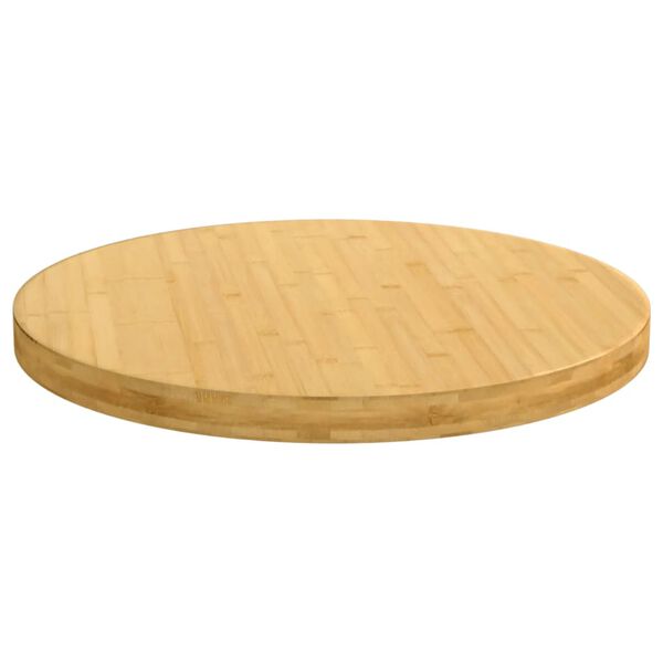 vidaXL Dessus de table &Oslash;60x4 cm bambou