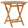 vidaXL Table pliable de jardin 85x85x76 cm Bois de teck solide