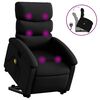 vidaXL Fauteuil inclinable de massage noir similicuir