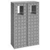 vidaXL Poteaux &agrave; panier de gabion 2 pcs 40x40x140 cm Fer