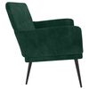 vidaXL Banc Vert fonc&eacute; 108x79x79 cm Velours